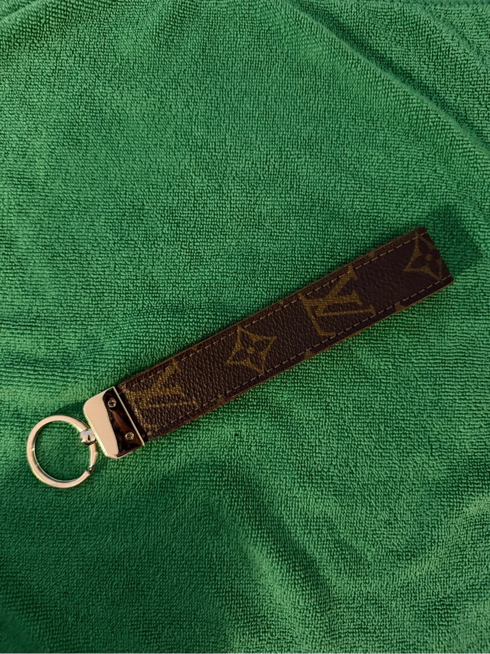 Louis Vuitton Monogram Canvas Key Strap - Brown & silver Hardware